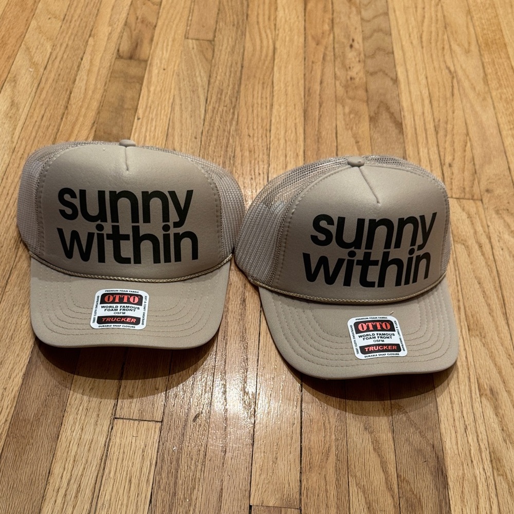 Two Sunny Within Tan Trucker Hat